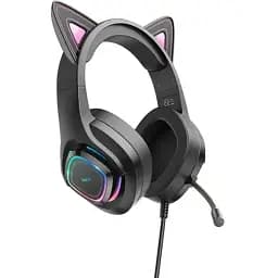 Навушники Hoco HF Stereo W107 Black (6931474791252) - мініатюра 2