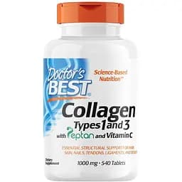 Препарат для суставов и связок Doctor's Best Collagen Types 1&3, 1000 mg 540 таблеток