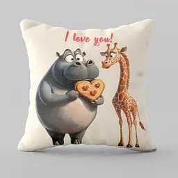 Подушка 3D I love you 28981 35х35 см