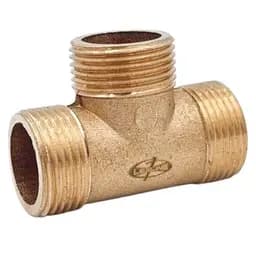 Трійник прохідний Lexline К.0217-1" ННН посилений латунь 30412 - мініатюра 3