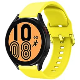 Силіконовий ремінець One Watchbands Samsung Galaxy Watch 4 40mm Classic - жовтий розмір L ширина кріплення 20мм (W1-5WB00S4ONE2440)