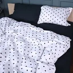 Комплект постільної білизни MisSon Сатин 22-1371 Black & White Sports 220х240 см чорно-білий (2200010474381)