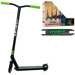Самокат трюковый iTrike SR 2-068-1-BGR двухколесный