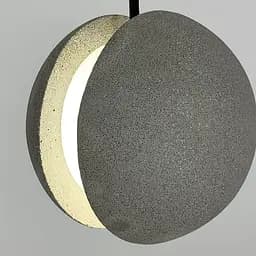 Підвіс MOON CONCRETE у вигляді розділеної сірої бетонної кулі Line.F MJ 169-140 GR - мініатюра 9