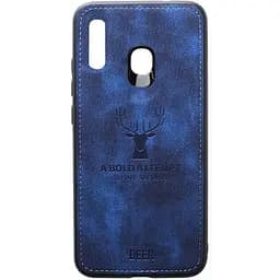 Чохол-накладка Toto Deer Shell With Leather Effect Case Samsung Galaxy A20/A30 Dark Blue