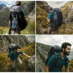 Рюкзак Naturehike Rock NH20BB113 40+5 л чорний - мініатюра 5