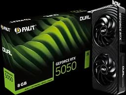 Відеокарта GeForce RTX 5050 8GB Palit Dual (NE65050019P1-GB2070D)