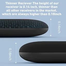 Локатори SIMJAR Basic Key Finder з більш тонкими приймачами та вдосконаленим тканинним пультом дистанційного керування, 80 дБ+ - мініатюра 2