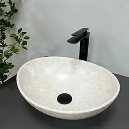 Умивальник VBI Parma light stone накладний VBI-011006, Сірий