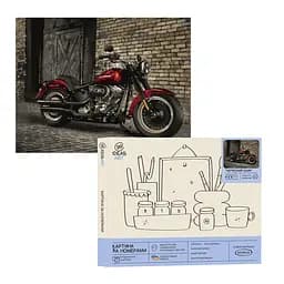 Набір для розпису по номерах "Червоний байк" 40*50 см, IDEA2-GX45777, ТМ "99IDEAS"