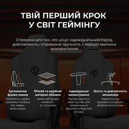 Ігрове крісло Anda Seat Novis L Fabric Gray (AD23-L-01-G-F) - мініатюра 9