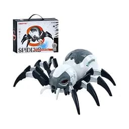 Паук XB1220 р/к, 24 см, аккумулятор, USB-зарядка, дым, музыка, свет, звук, ездит, подвижные лапки