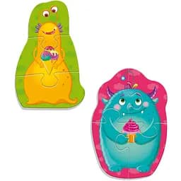 Беби пазлы на магните Vladi Toys Малюк зможе Монстрики 7 элементов (VT3208-31)