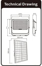 Прожектор світлодіодний на сонячній батареї "TIGER PRO-200" 200W 6400K - мініатюра 2