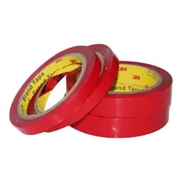 Скотч 5 мм двосторонній червоний