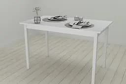 Стіл кухонний Ferrum-decor Маріо 75x120x60 Білий ДСП Білий 16мм (FRD-106197) - мініатюра 2