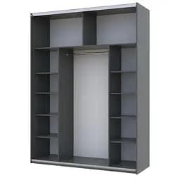 Шафа-купе Doros G-Caiser Графіт 2 Скла / 3 частини 180х60х240 (42005016) - мініатюра 2