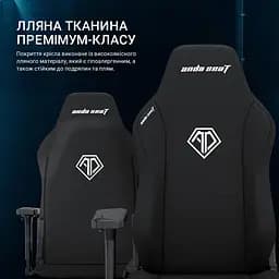 Крісло ігрове Anda Seat Phantom 3 XL Dark Gray Fabric (AD18XL-52-GB-F-G01) - мініатюра 14