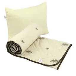 Набір Руно Comfort Sheep ковдра вовняна 140х205 см + подушка силіконова 50х70 см К_924.52ШКУ_Sheep