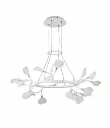 Люстра стельова LED Levistella 918LP271-24 WH+CL, 24 лампи G4, білий + прозорий, сучасний стиль