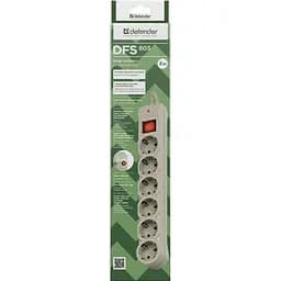 Мережевий фільтр Defender DFS 603, 3 м (99407) - мініатюра 3