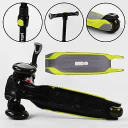 Самокат Best Scooter 80х60х28 см Зелено-сірий 000231418 - мініатюра 4
