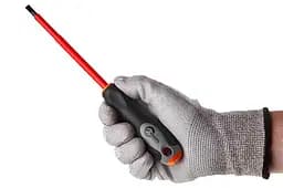 Викрутка діелектрична плоска шліцева Intertool SL5.5 х 125 мм VT-3206 - мініатюра 4