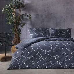 Постільна білизна Lonny Blue Ранфорс / простирадло на резинці Tac pbe0051211