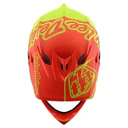 Велошолом Troy Lee Designs D3 Fiberlite Silhoette L Orange/Yellow (1106-198757024) - мініатюра 4