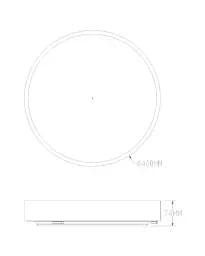 Світильник стельовий Zuma Line 5905316665491 Nadi LED 1x36W 3000K-6000K 1900Lm IP44 золотий - мініатюра 2