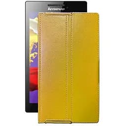 Чехол StatusCASE из экокожи для планшета Lenovo Tab 2 A7-30 Желтый