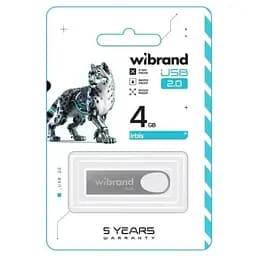 USB флеш накопичувач Wibrand 4GB Irbis Silver USB 2.0 (WI2.0/IR4U3S) - мініатюра 2