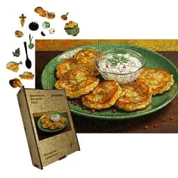 Дерев'яний фігурний пазл Хрусткі Деруни, А1, Картонна коробка 500+ елементів