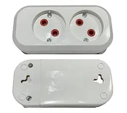 Колодка LUMANO PRОFI быстрая сборка 2 гнезда без заземления Медь (19406)