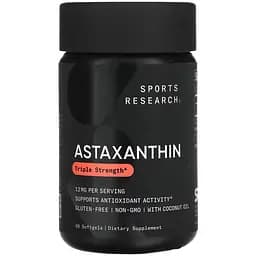 Астаксантин Sport Research Astaxanthin 12 мг 60 м'яких капсул