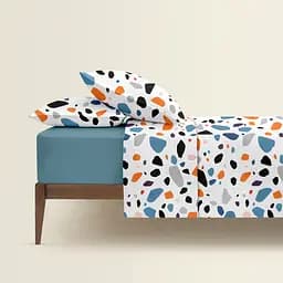 Комплект постільної білизни Cosas Gemstones CS4 Євро помаранчевий (StoneOrangeBlueWhite_Sky_200) - мініатюра 2