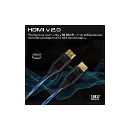 Кабель мультимедійний HDMI to HDMI 1.5m v2.0 black Promate (prolink4k60-150) - мініатюра 6