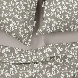 Комплект постільної білизни Cosas Beige flowers CS1 Двоспальний бежевий (FlowersWhiteBeige_El160-Quartz_180) - мініатюра 8