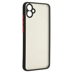 Чехол панель-накладка для Samsung Galaxy A04e (A042)/M04 (M045)/F04, Frosted Matte, черный, противоударный чехол с защитой всего корпуса, термополиуретан TPU + поликарбонат PC, ArmorStandart (ARM66701)