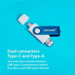 USB флеш накопичувач Patriot 64GB Xporter X550 USB 3.2/Type-C (PS64GX550AAD) - мініатюра 6