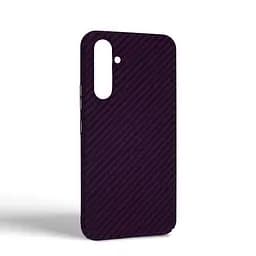 Карбоновый чехол для Samsung Galaxy A54 5G (A546), LikeCarbon, фиолетовый, панель, защитный чехол-накладка, ультратонкий и легкий, противоударный, обеспечивает защиту от ударов, падений и царапин, ArmorStandart (ARM71930) - мініатюра 2