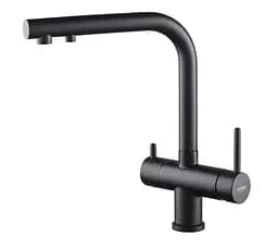 Змішувач для кухні на дві води Koer KB-72001-05 KR3392 Чорний матовий