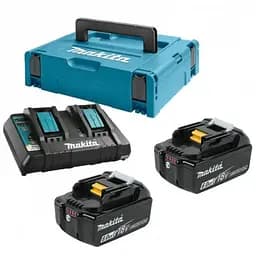 Аккумулятор к электроинструменту Makita набір LXT (BL1860Bx2, DC18RD, Makpac3) (198077-8)