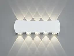 Фасадний LED світильник білий 4 промені 4 Вт