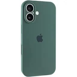 Чехол Epik Silicone Case Full Camera Protective AA для Apple iPhone 16 Plus 6.7 Зеленый/Pine green