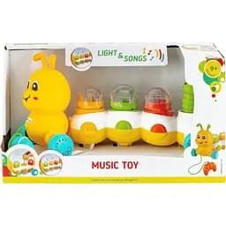 Іграшка музична Baby Team Повзунчик (8659_жовтий) - мініатюра 5