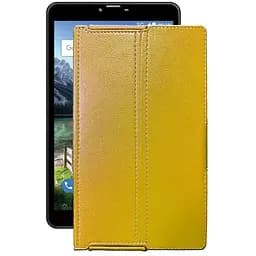 Чохол StatusCASE з екошкіри для планшету Bravis NB851 8 3G Жовтий