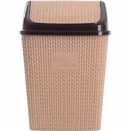 Корзина для мусора Violet House 0026 Виолетта Cappuchino, 10 л, бежевая (0026 Виолетта CAPPUCHINO с/к 10 л)