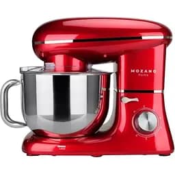 Кухонний комбайн Mozano професійний тістоміс Kitchen Machine 2300 Вт чаша 6,2 л Red Кулінарна книга в подарунок