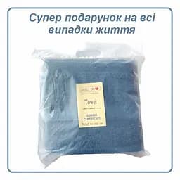 Набір 2 жакардові рушники Lovely Svi для ванної, готелів, СПА, на подарунок, 50 х 90 см Oxford Stripe Navy Синій (451124) - мініатюра 3